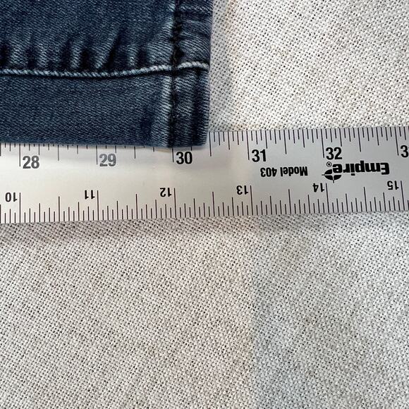 Mavi Zach Straight Leg Mid-Rise Jeans Women 33/32 Dark Wash Stretch Denim - Picture 8 of 13